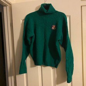 Ralph Lauren Polo Green Turtleneck Sweater